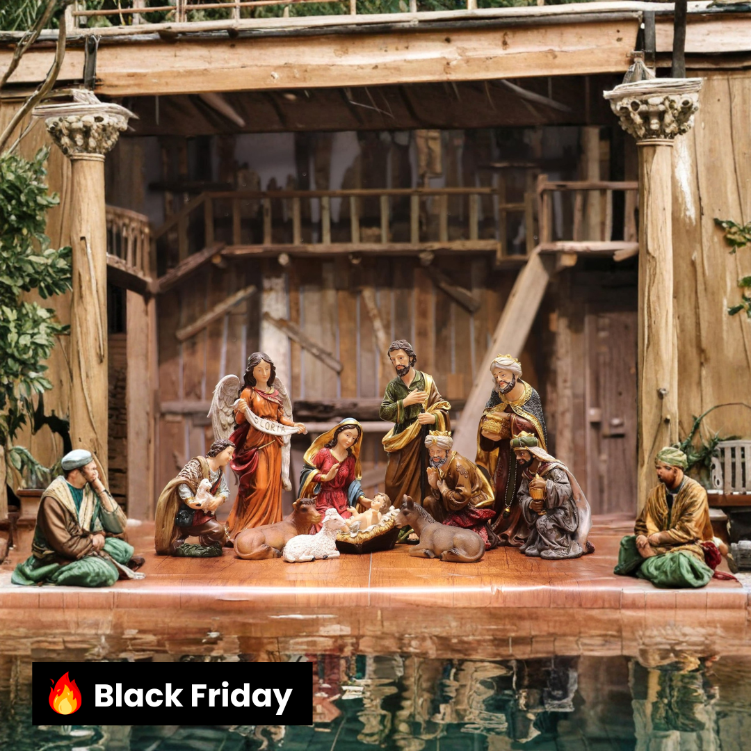 Presépio Tradicional Sagrada Família – 11 Peças (21 -32 cm)