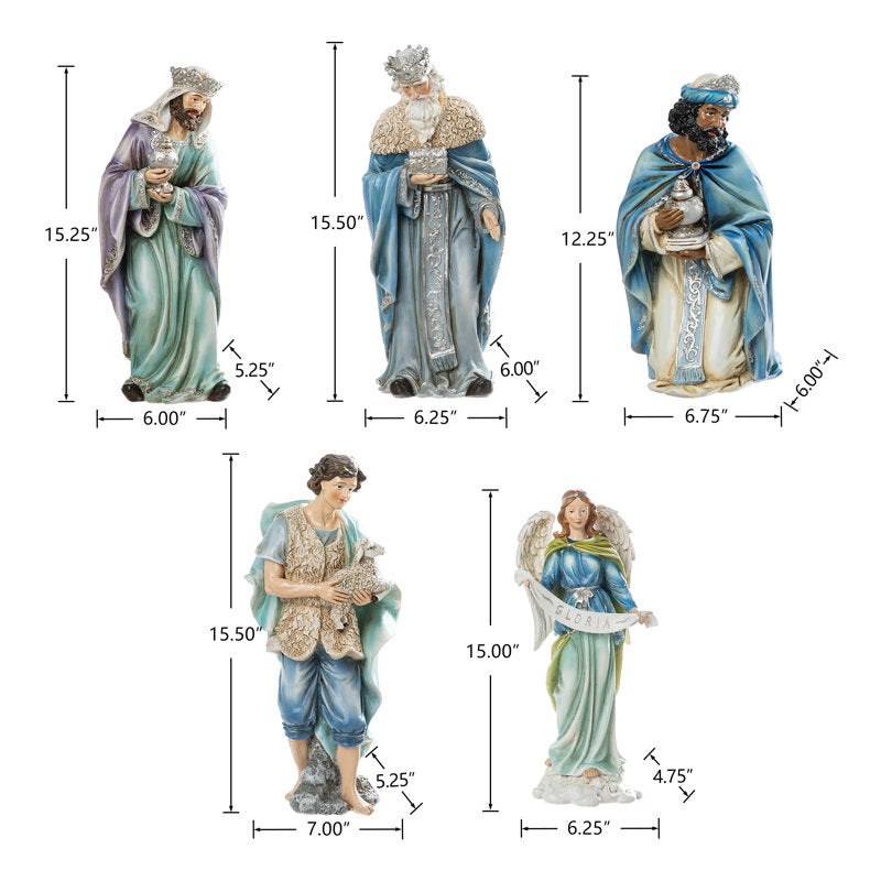 Conjunto de Figuras de Presépio Deluxe com 12 Peças