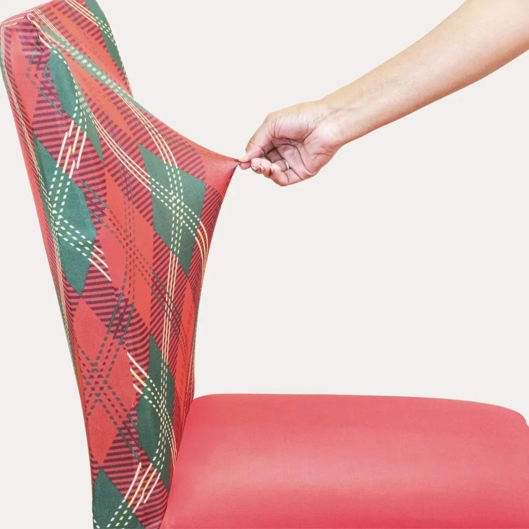 Capa de Cadeira de Natal - Charme Natalino