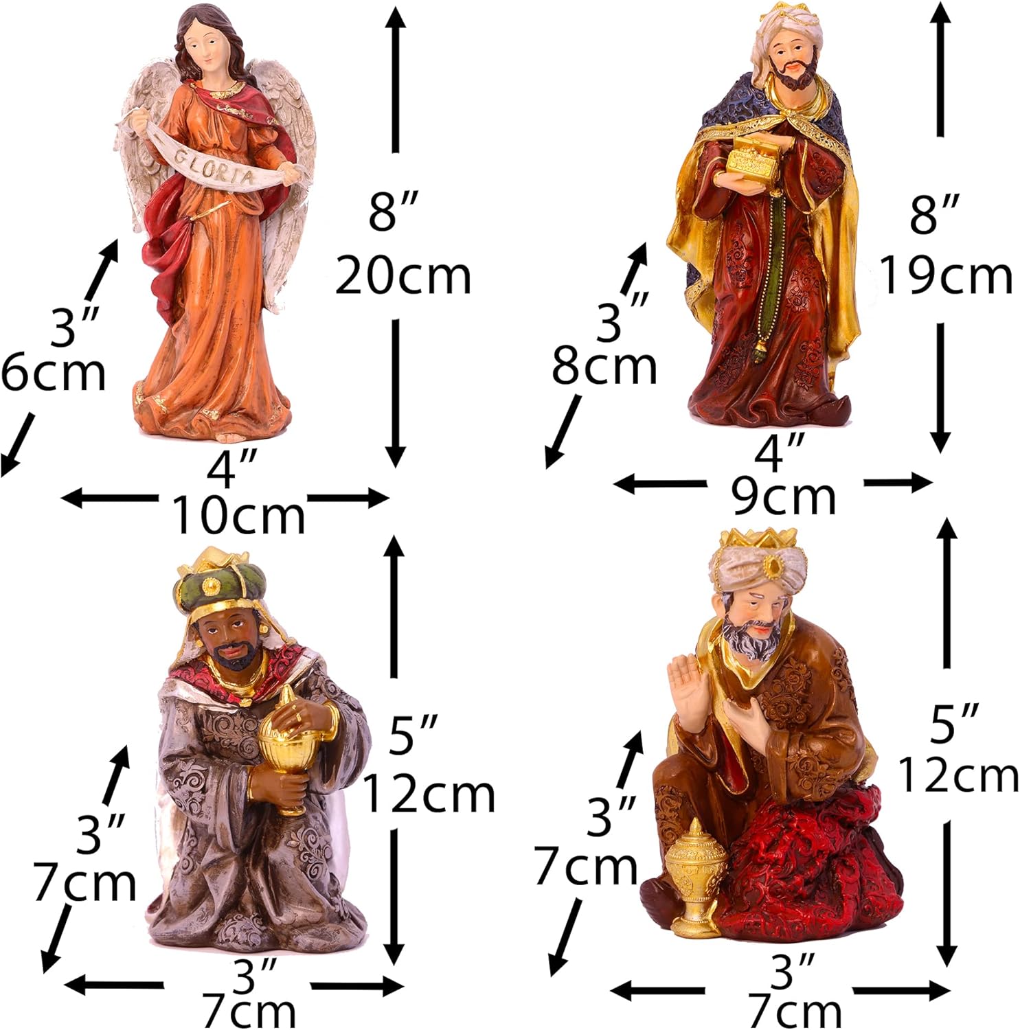 Presépio Tradicional Sagrada Família – 11 Peças (21 -32 cm)