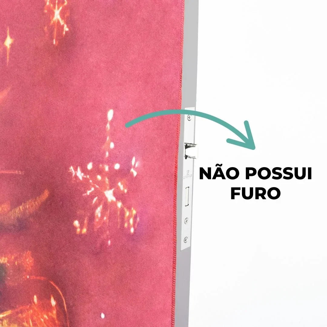 Capa Para Porta Natal - Árvore Natalina