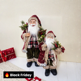 Kit 2 Papai Noel Decoração Natal 2024