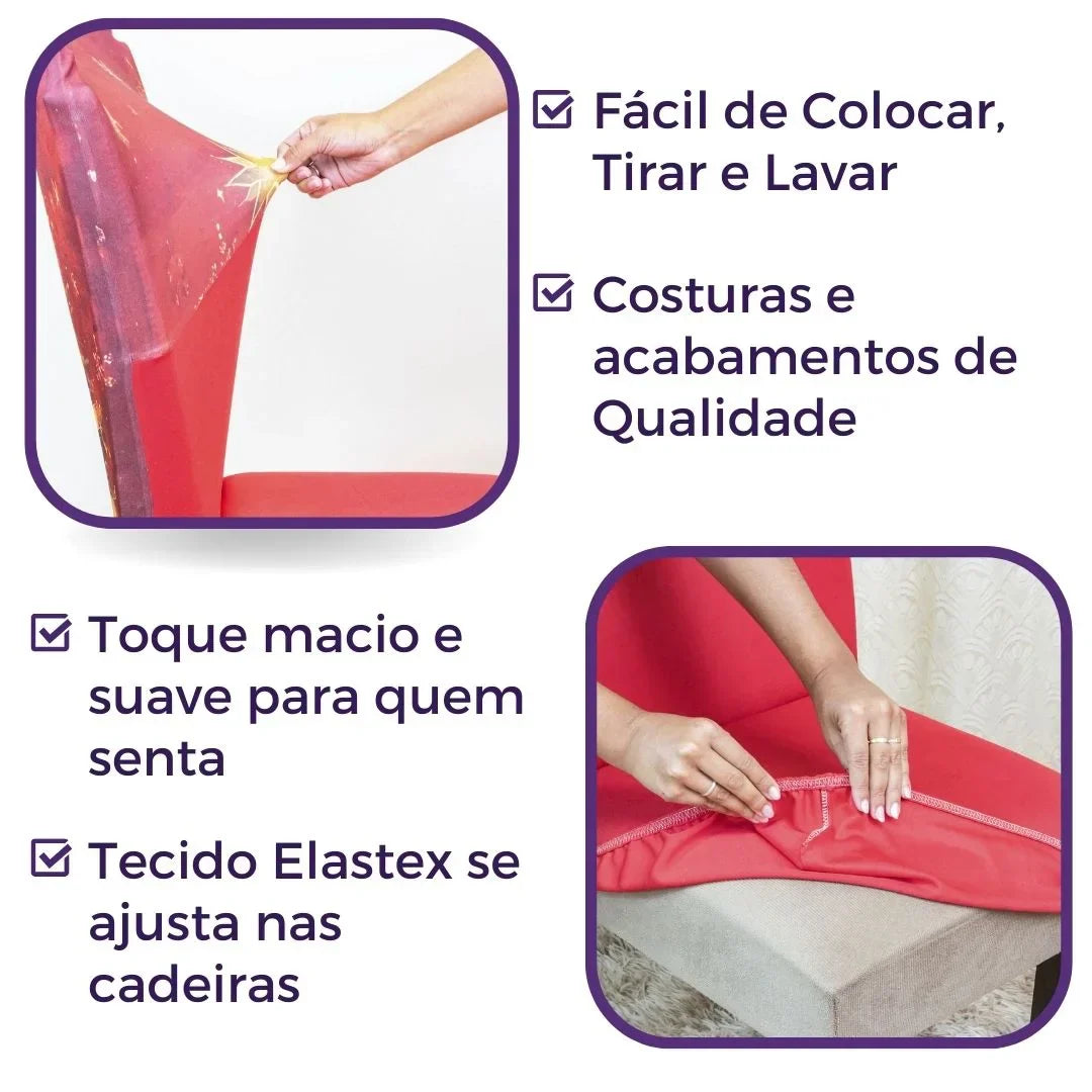 Capa de Cadeira de Natal  - Árvore Natalina