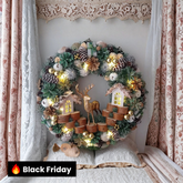 Guirlanda Decoração Natalina Luxo com Led 55CM