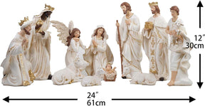 Presépio Católico Sagrada Família – 11 Peças (13 - 30 cm)