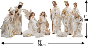 Presépio Católico Sagrada Família – 11 Peças (13 - 30 cm)