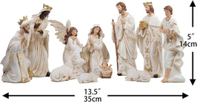 Presépio Católico Sagrada Família – 11 Peças (13 - 30 cm)