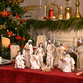 Presépio Luxo Sagrada Família – 8 Peças (20 cm)