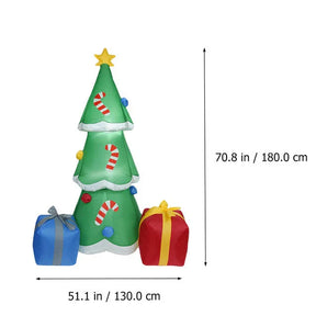 Árvore de Natal inflável gigante e iluminada