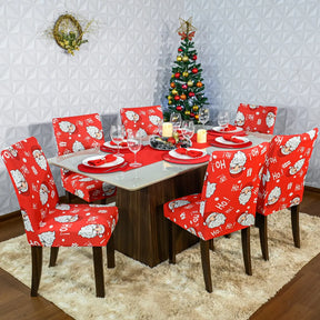 Capa de Cadeira de Natal  - Papai Noel Vermelho