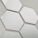 Kit com 10 Espelhos Decorativos 12x10cm com Fixação Adesiva