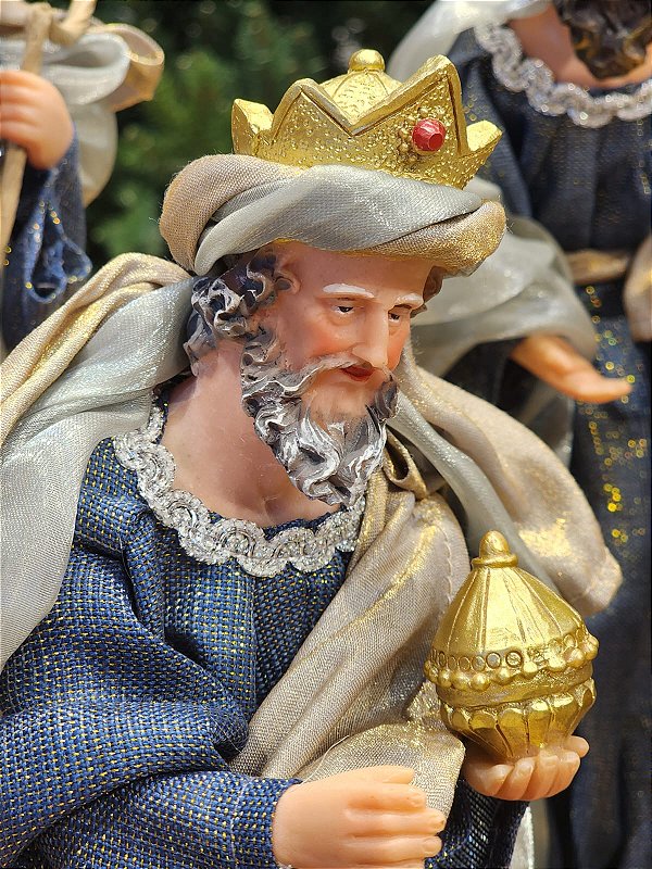 PRESÉPIO DE RESINA LUXO 11 PÇS