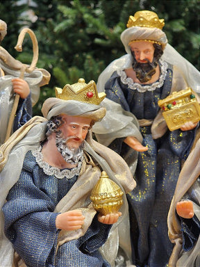 PRESÉPIO DE RESINA LUXO 11 PÇS