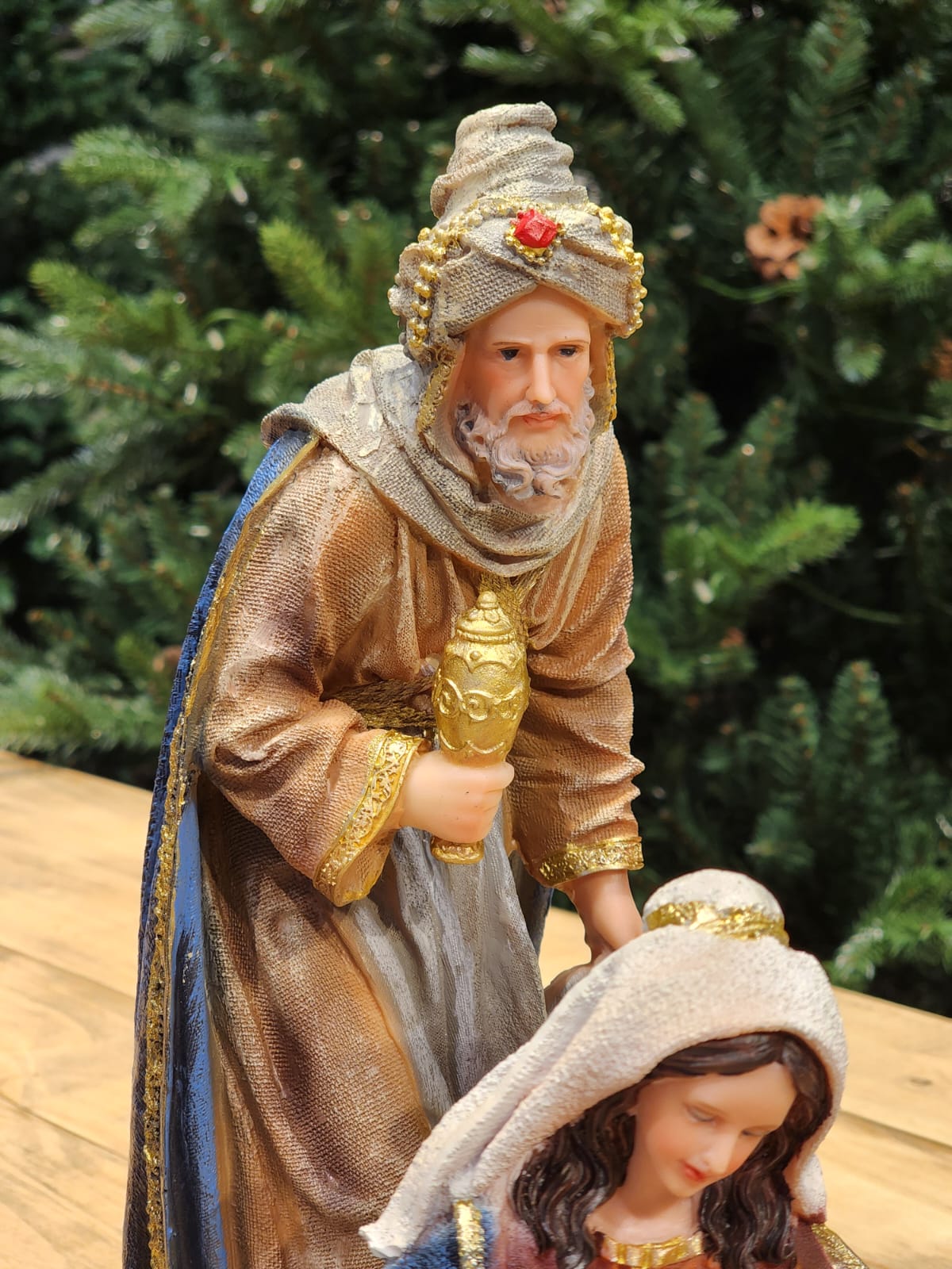 PRESÉPIO DE RESINA LUXO 11 PÇS