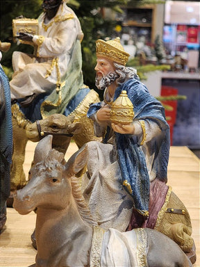 PRESÉPIO DE RESINA LUXO 11 PÇS