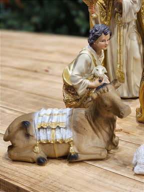 PRESÉPIO DE RESINA LUXO 11 PÇS